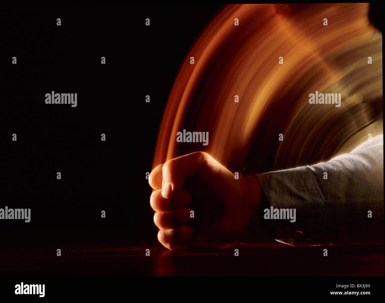 clenched fist blow stroke fury aggression aggressive power violence