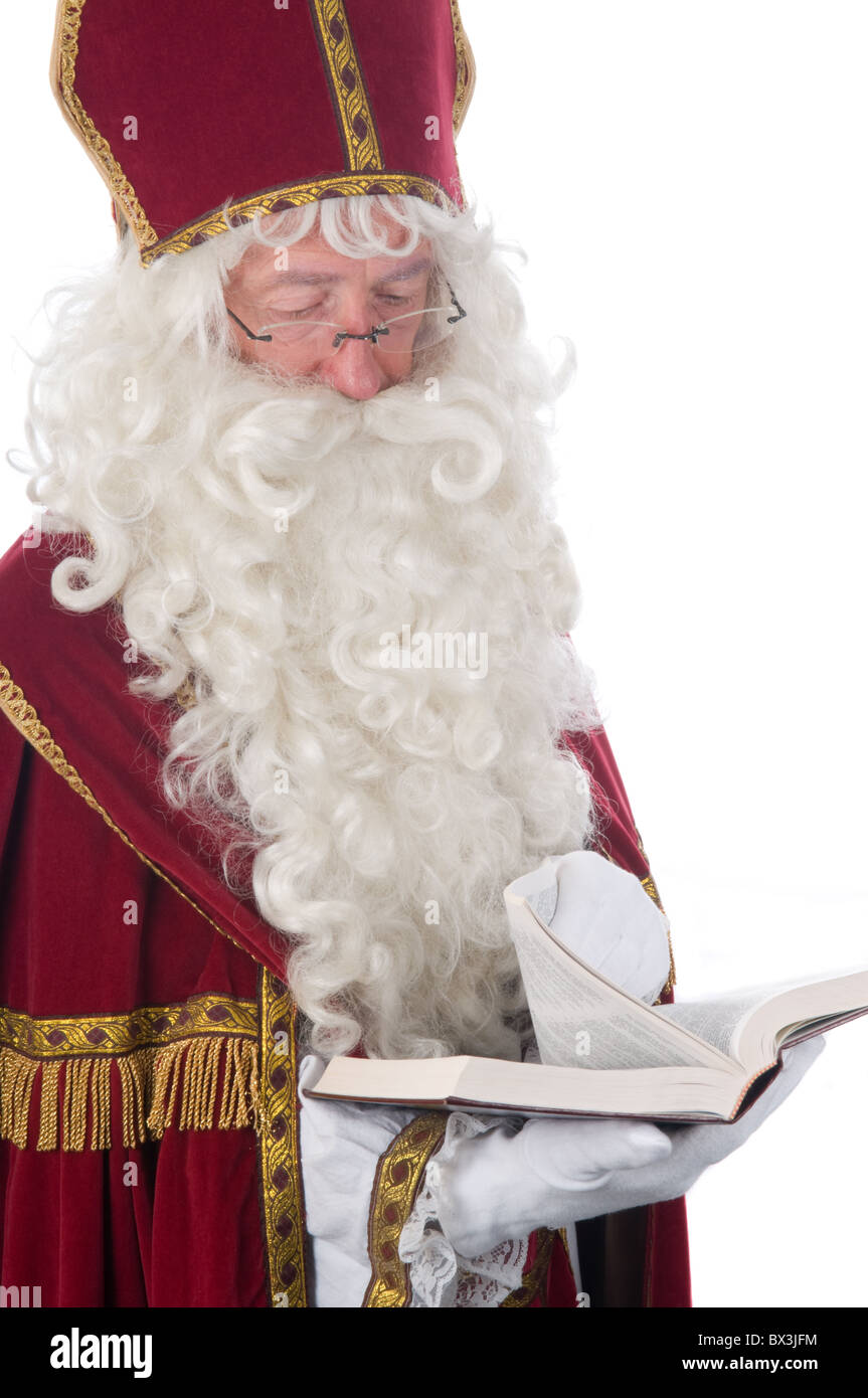Portrait of Sinterklaas, a Dutch tradition which is celebrated at