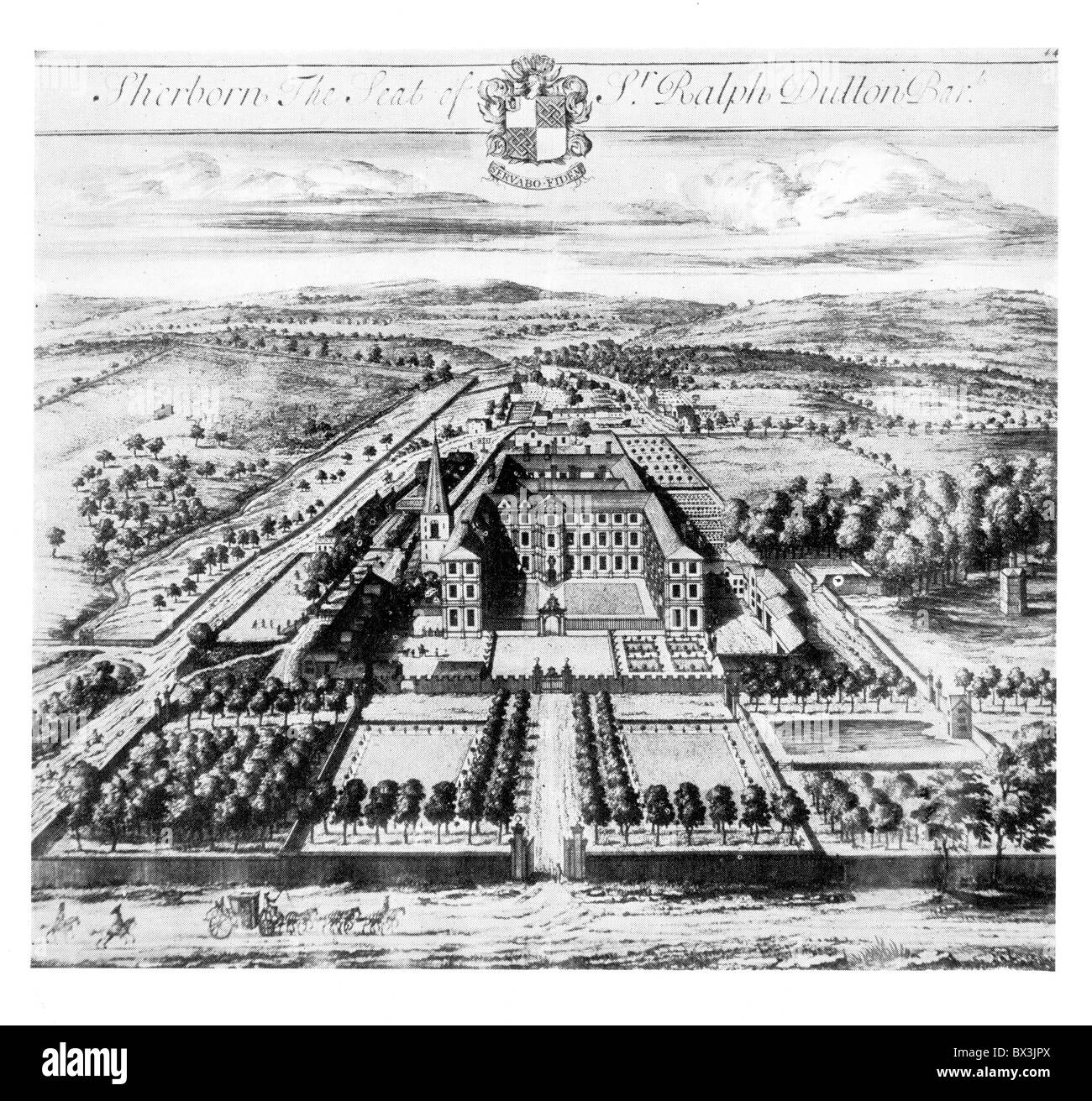 Sherborne House, Gloucestershire, as it was originally built in the days of Sir Ralph Dutton