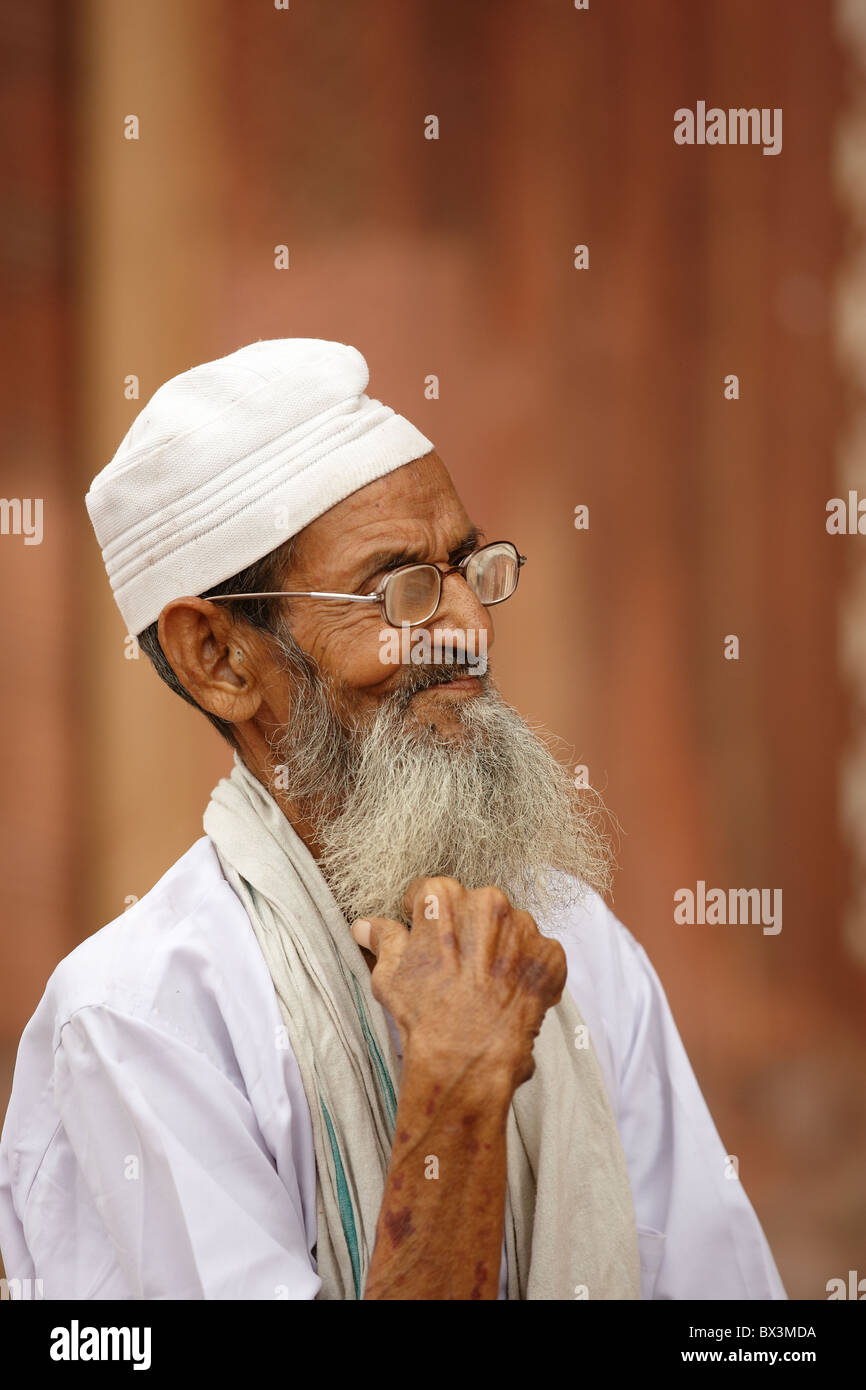 Old Indian Man With White Beard High Resolution Stock Photography and