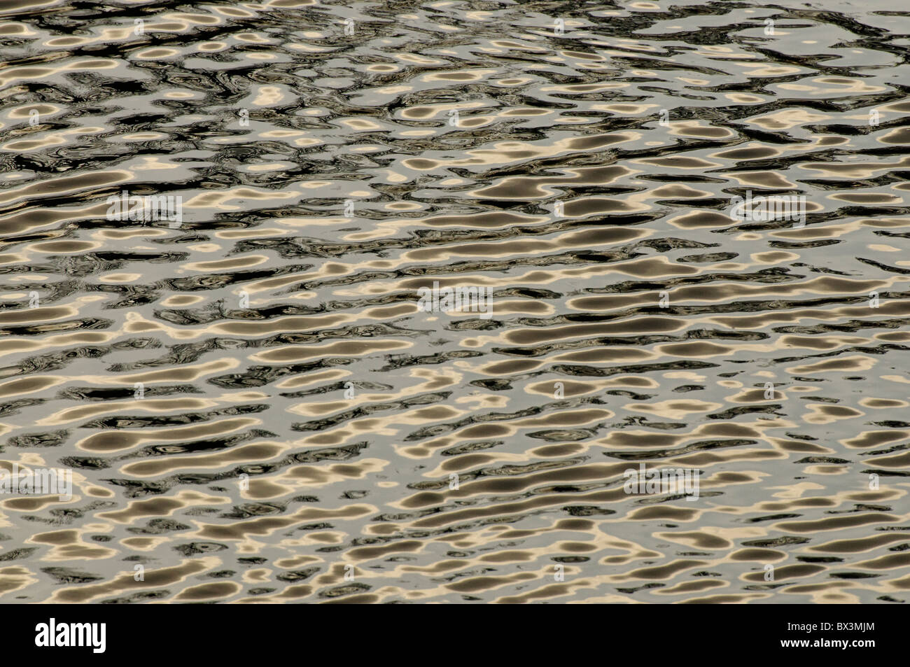 Gentle ripples on a lake Stock Photo - Alamy