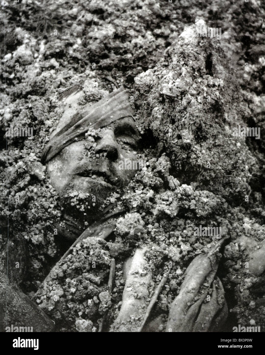 FRENCH SOLDIER AT VERDUN 1918 Stock Photo
