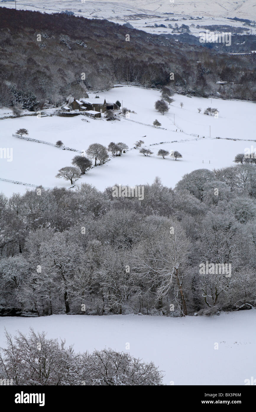 Deep snow around Granby Farm, Honley, Holmfirth, West Yorkshire