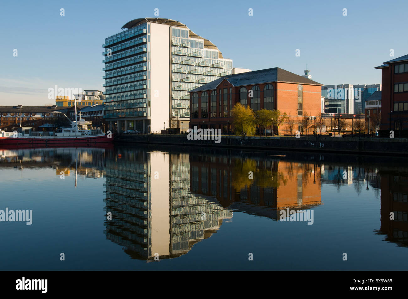 The Abito apartment block at Clippers Quay, Salford Quays, Manchester