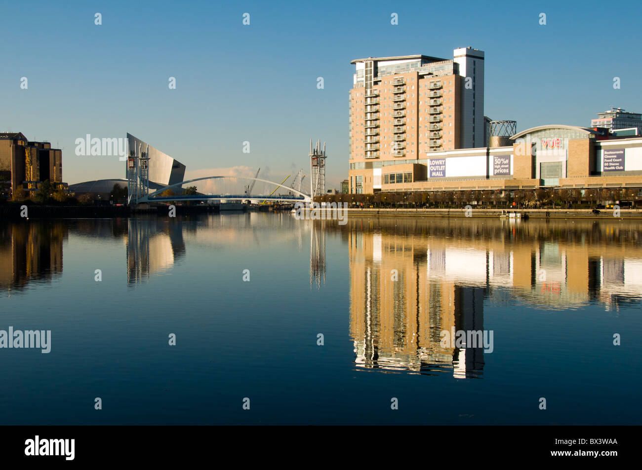 Imperial War Museum North, the Millennium footbridge and Imperial Point