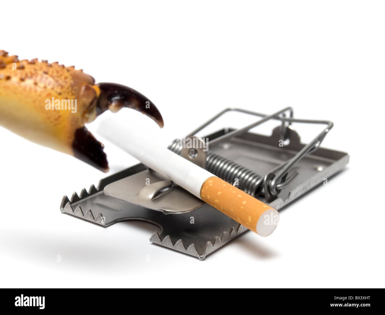 This concept represents fight against smoking and lung cancer prevention... Stock Photo