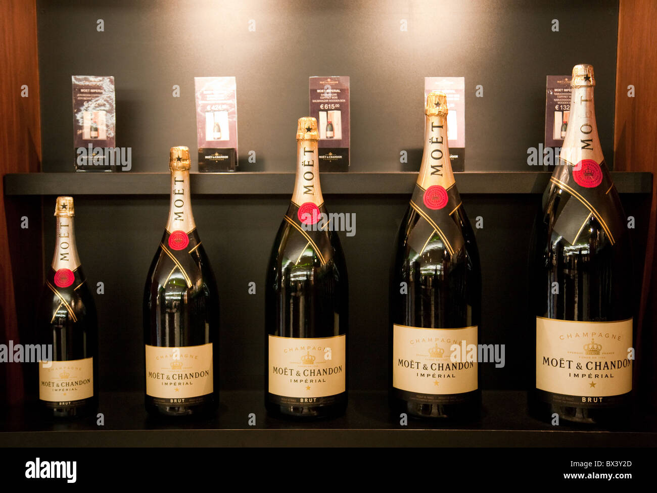 Moet and Chandon Champagne display, The Moet and Chandon House, Avenue ...
