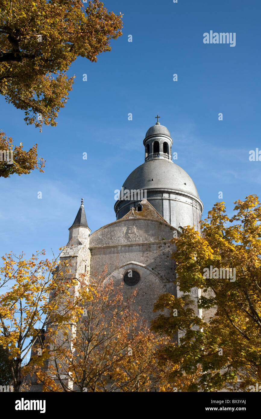 The Saint Quiriace Collegiate Church in the medieval town of Provins, Seine et Marne, Ile de France France Stock Photo