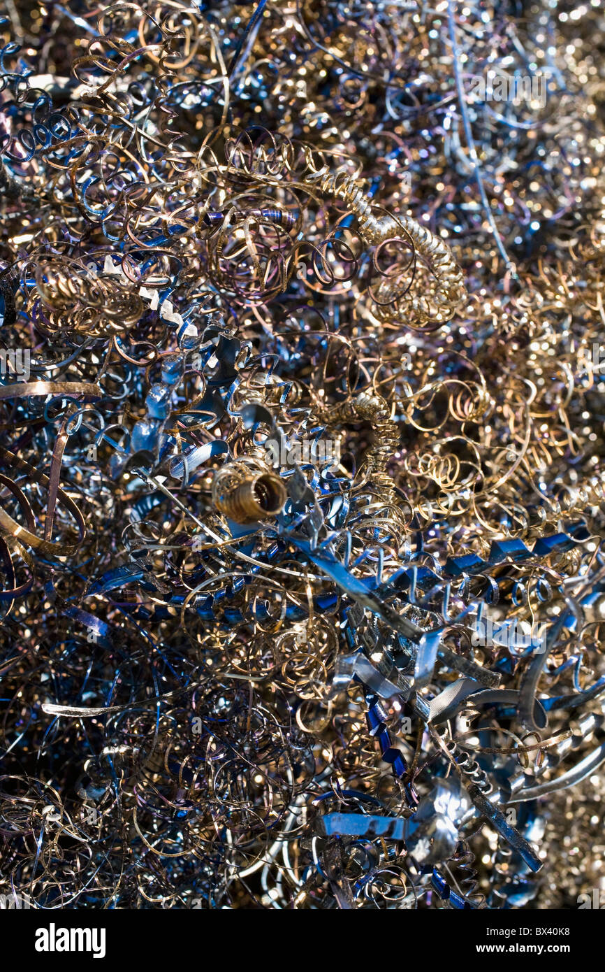 Materials For Recycling; Adamsville, Quebec, Canada Stock Photo