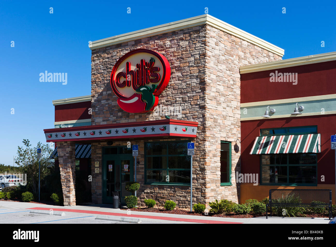 Chili's Restaurant, Eagle Ridge Mall, Lake Wales, Central Florida, USA Stock Photo