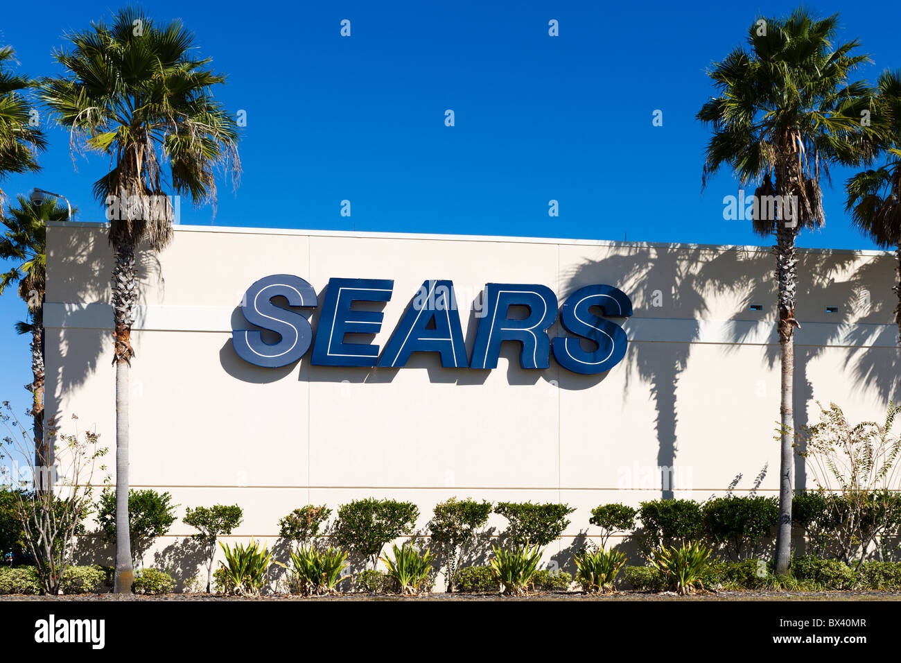Sears department store at the Eagle Ridge Mall, Lake Wales, Central Florida, USA Stock Photo