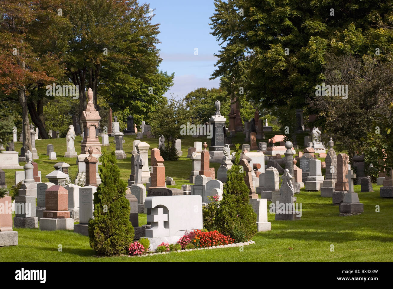 Mount Royal Cemetery; Montreal, Quebec, Canada Stock Photo Alamy