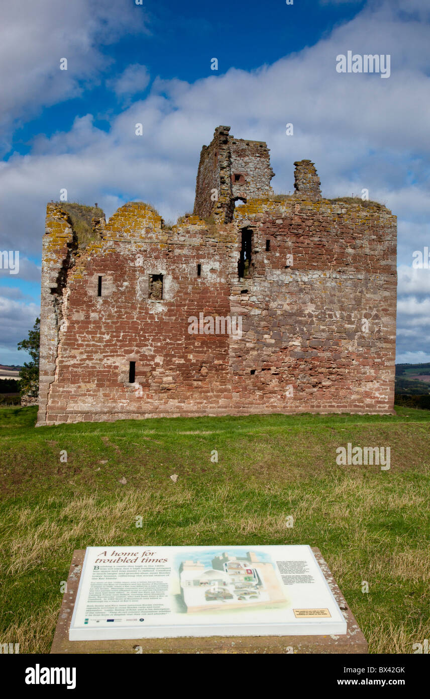 Cessford Castle; Scottish Borders, Scotland Stock Photo