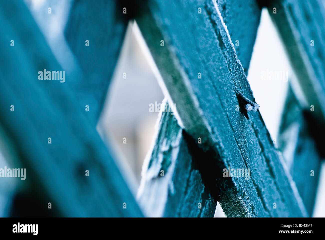 A Nail Sticking Out Of A Wooden Fence Board Stock Photo Alamy