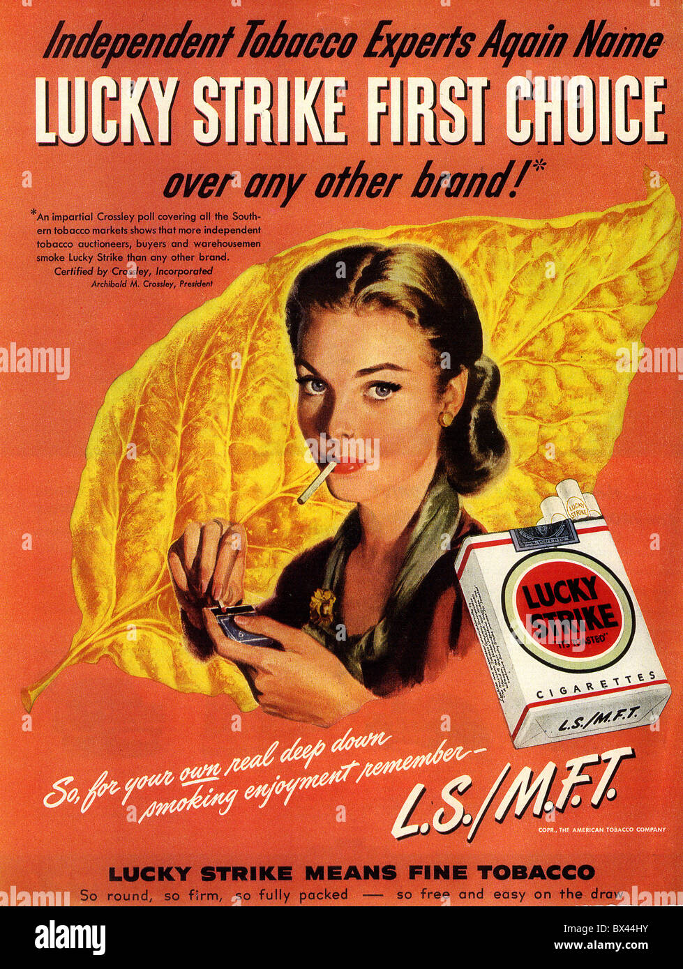 Retro Cigarettes Marketing Ads Lucky Strike Photograph By Action Pixels ...