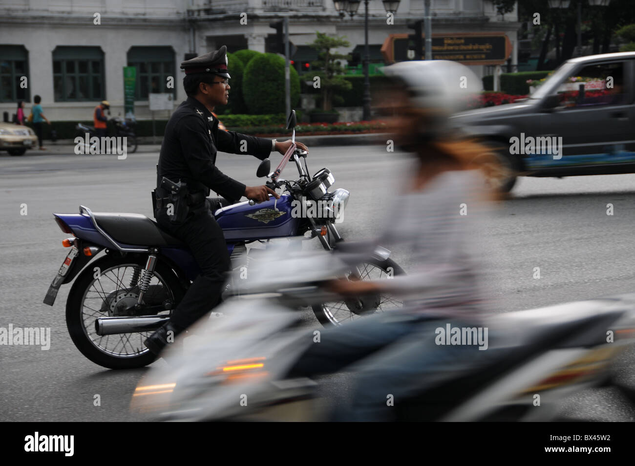 Scooters in Bangkok Stock Photo Alamy
