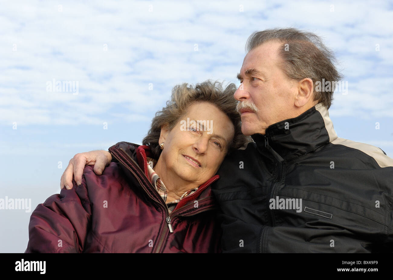 Happy Pensioner Couple Stock Photo