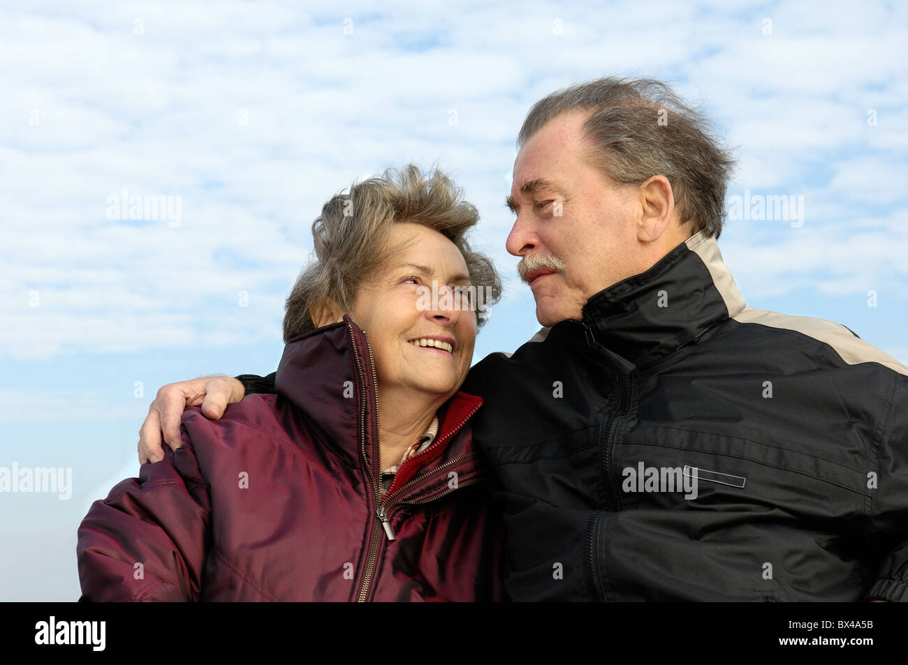 Happy Pensioner Couple Stock Photo