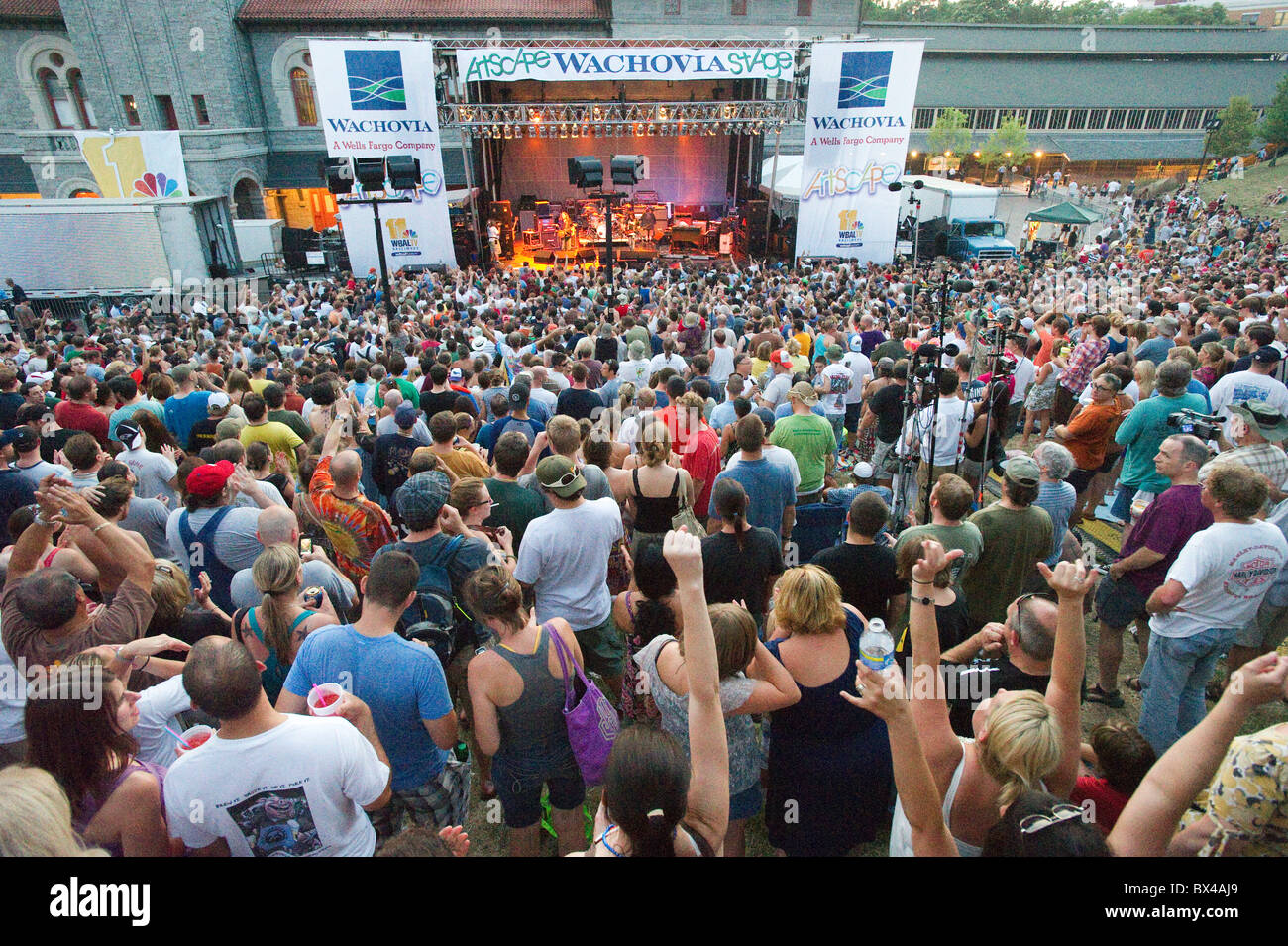 Crowd at Artscape arts festival, Baltimore Maryland Stock Photo Alamy