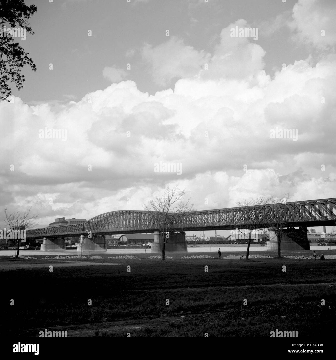 Stephani Bridge Stefanik Bridge over the Danube River, Bratislava Stock Photo - Alamy
