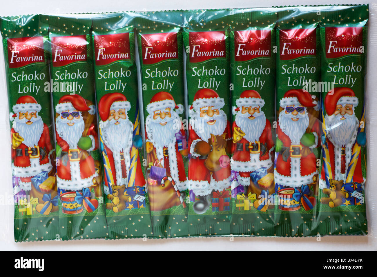 Chocolate Santa Lollies High Resolution Stock Photography And Images Alamy