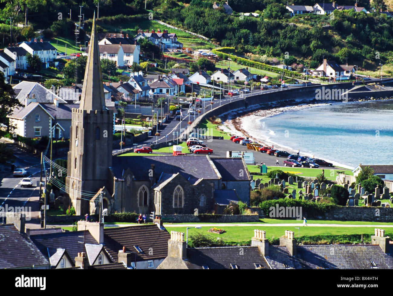 Glenarm Village, Co Antrim, Ireland. Stock Photo