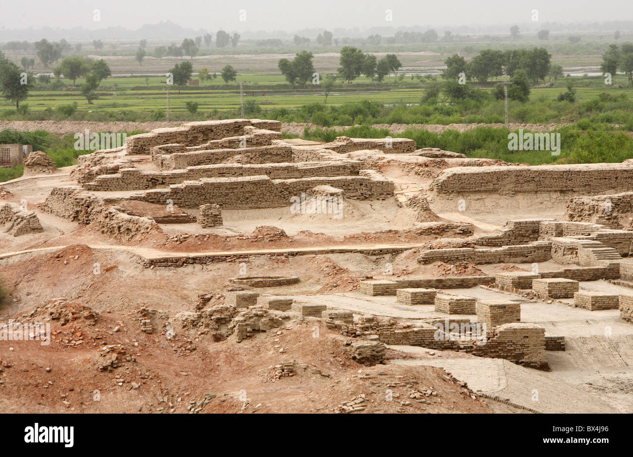 Mohenjo-Daro ruins, Larkana, Pakistan Stock Photo
