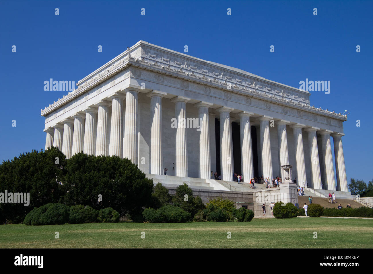 The Lincoln Memorial, on the National Mall in Washington DC, USA Stock