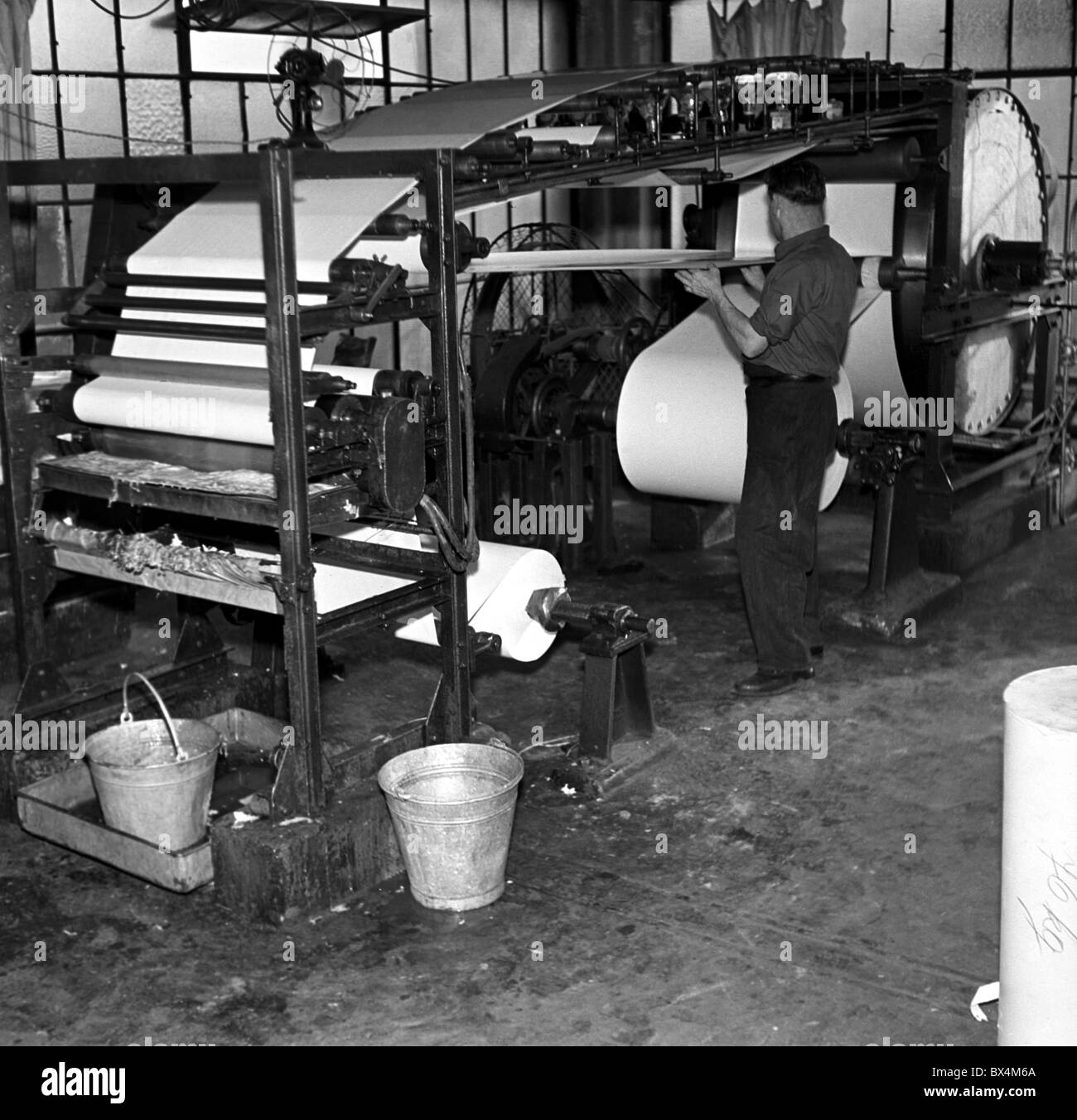 Rozmberok, paper mill Stock Photo Alamy
