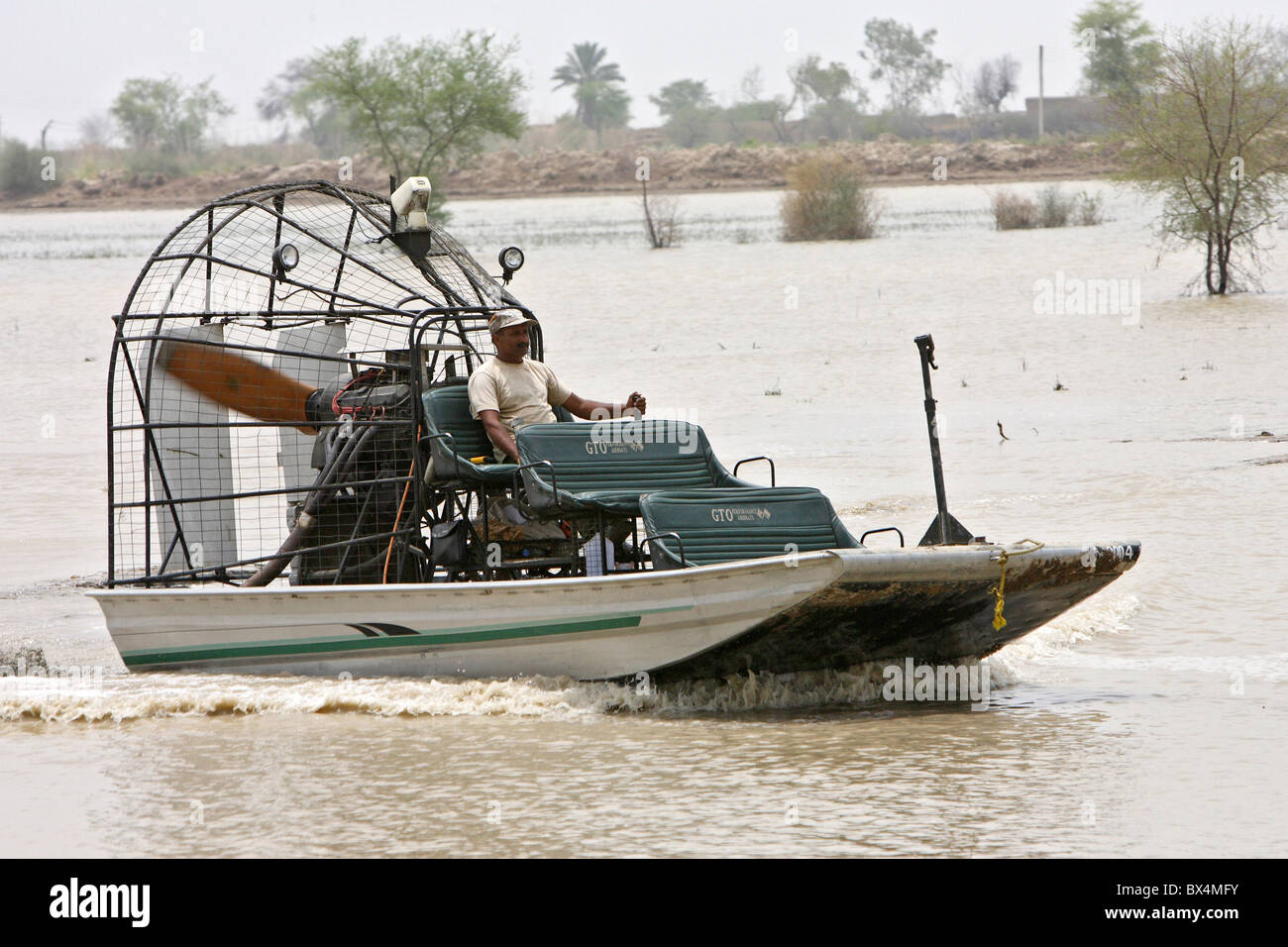 Flood disaster, Shadhat Kot, Pakistan Stock Photo