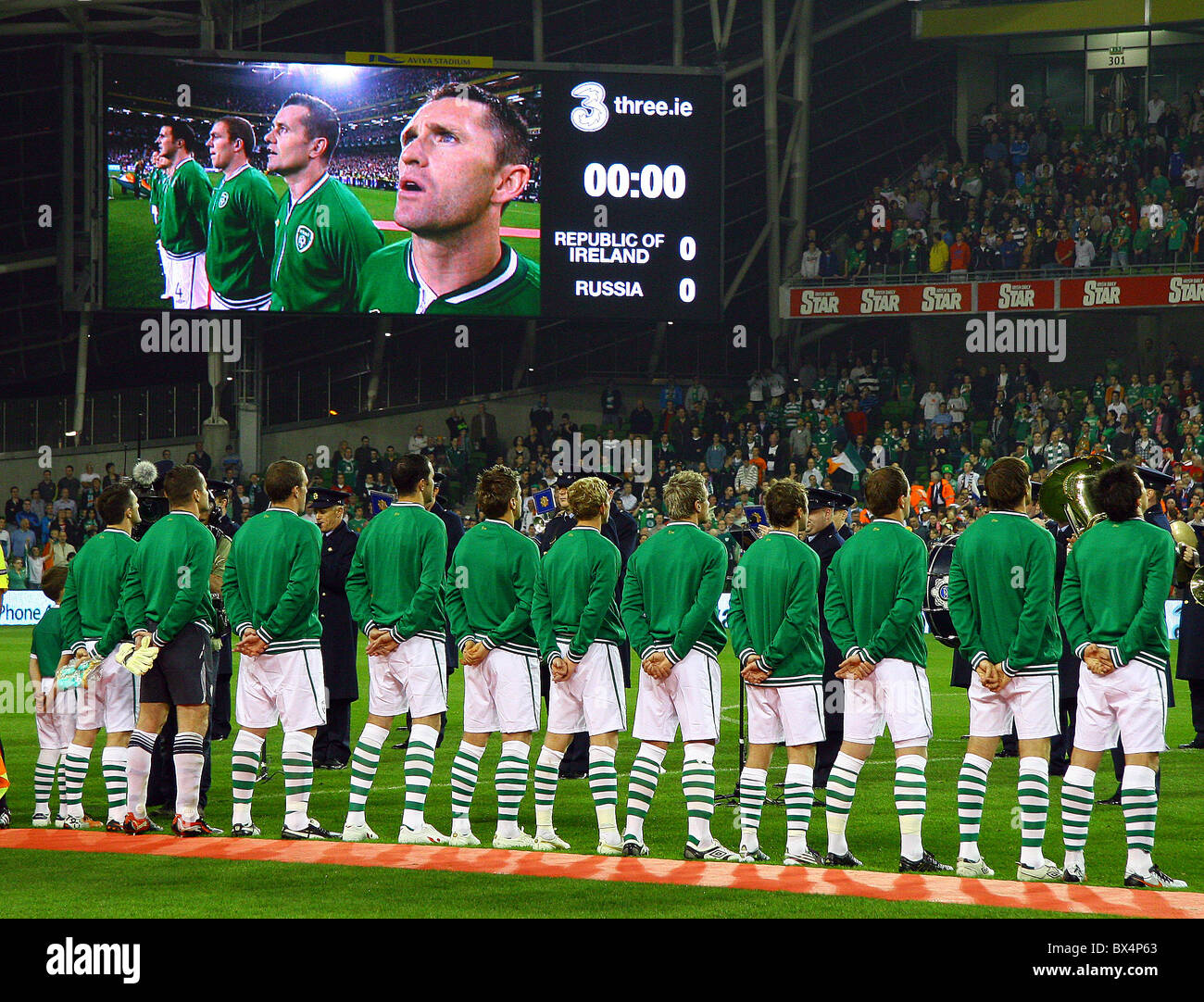 Rep of Ireland Soccer team Stock Photo