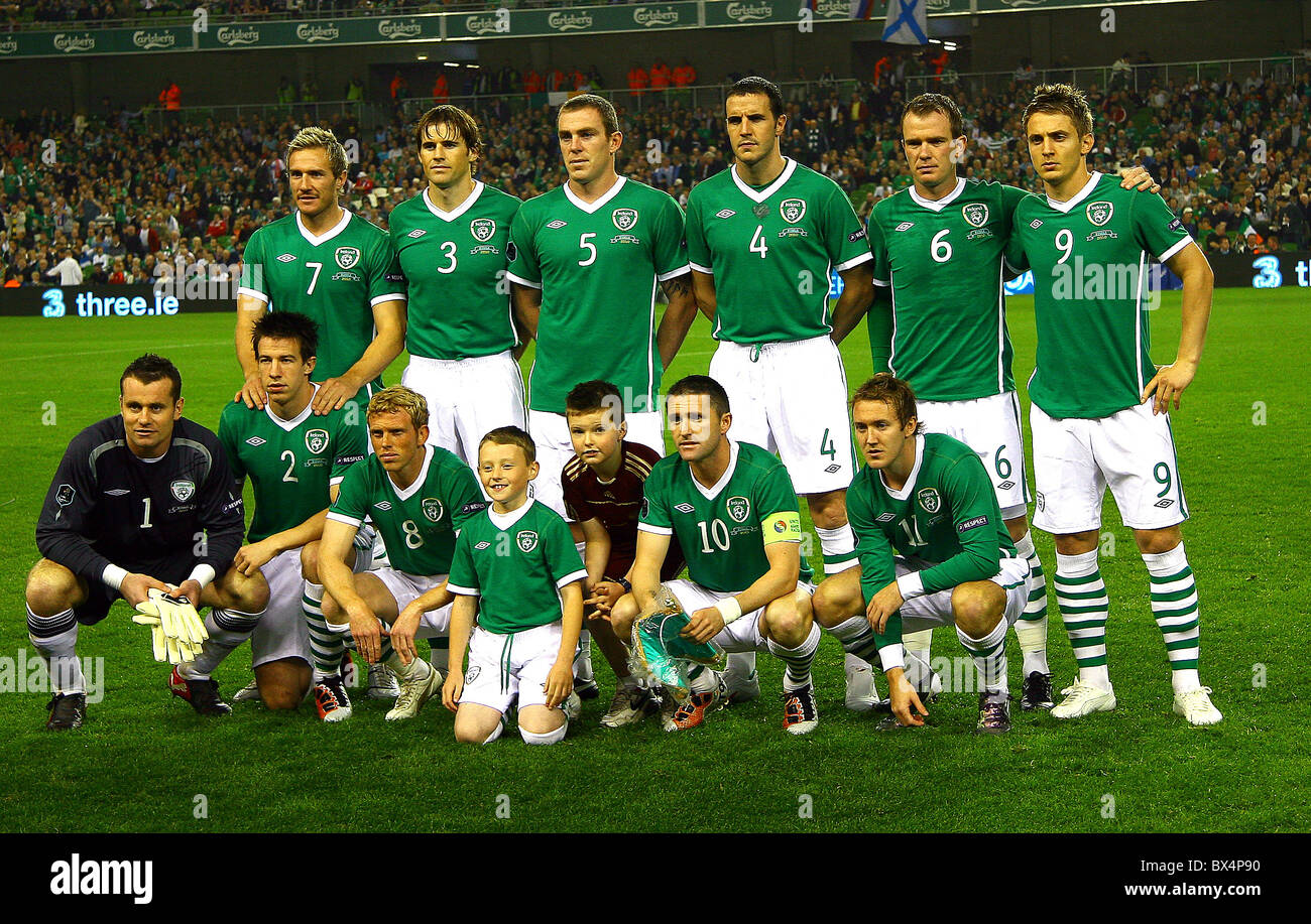 Rep of Ireland Soccer team Stock Photo