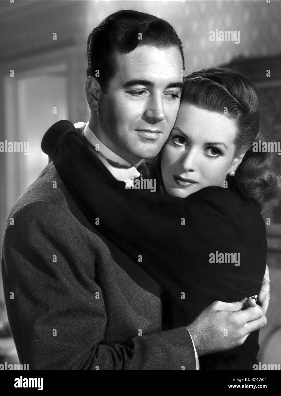 JOHN PAYNE, MAUREEN O'HARA, MIRACLE ON 34TH STREET, 1947 Stock Photo