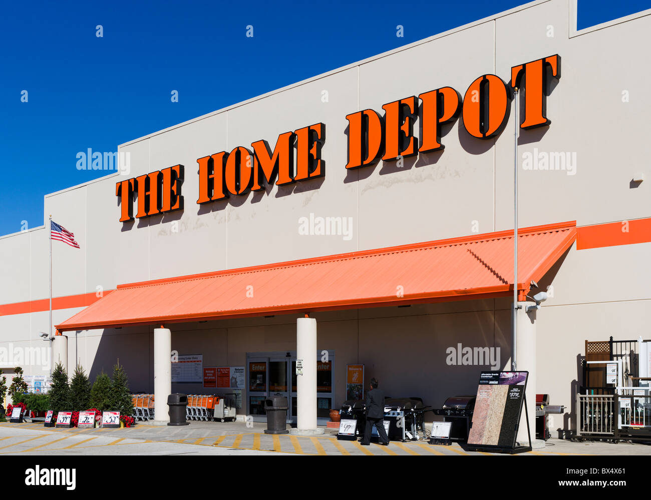 Home Depot store near the Eagle Ridge Mall, Lake Wales, Central Florida, USA Stock Photo