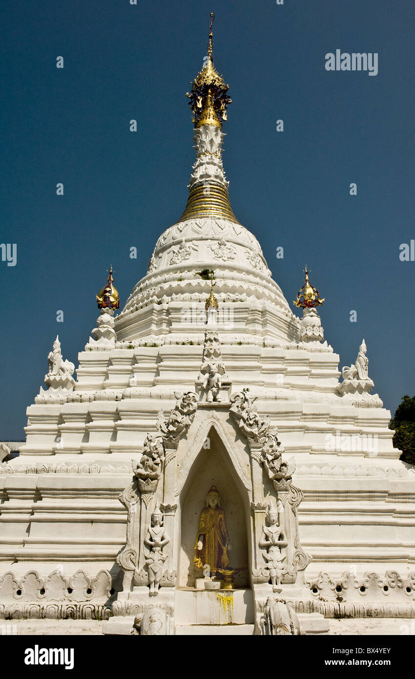 Thailand - Wat Buppharam a Buddhist temple in Chiang Mai in Thailand South East Asia. Stock Photo