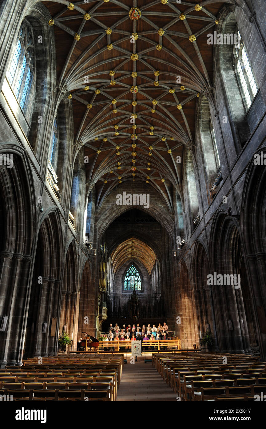 Chester Cathedral Christmas carol concert Stock Photo Alamy