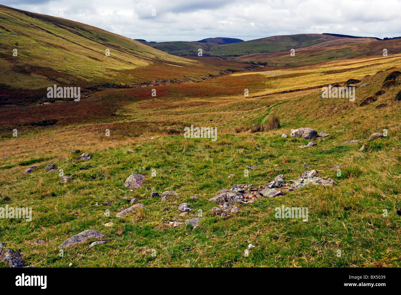 Whoap Beck from Lank Rigg in the Lake District National Park, Cumbria, England. Stock Photo
