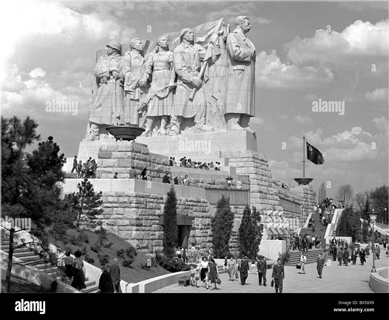 Stalin, monument, memorial, sculpture Stock Photo
