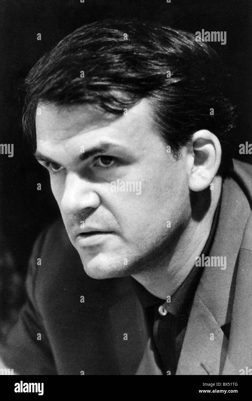 Milan Kundera at the 4th Congress of the Czechoslovak Writers Union in Prague, June 1967.  CTK Photo/Jovan Dezort Stock Photo