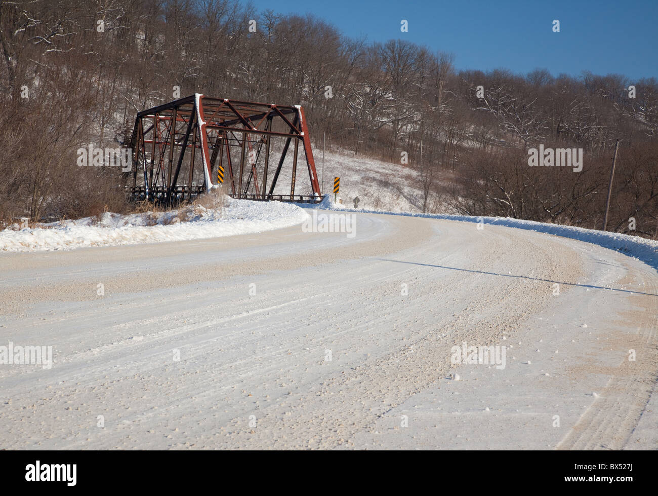 Driftless Area Scenic Byway, Smithfield Drive, Allamakee County, Iowa Stock Photo