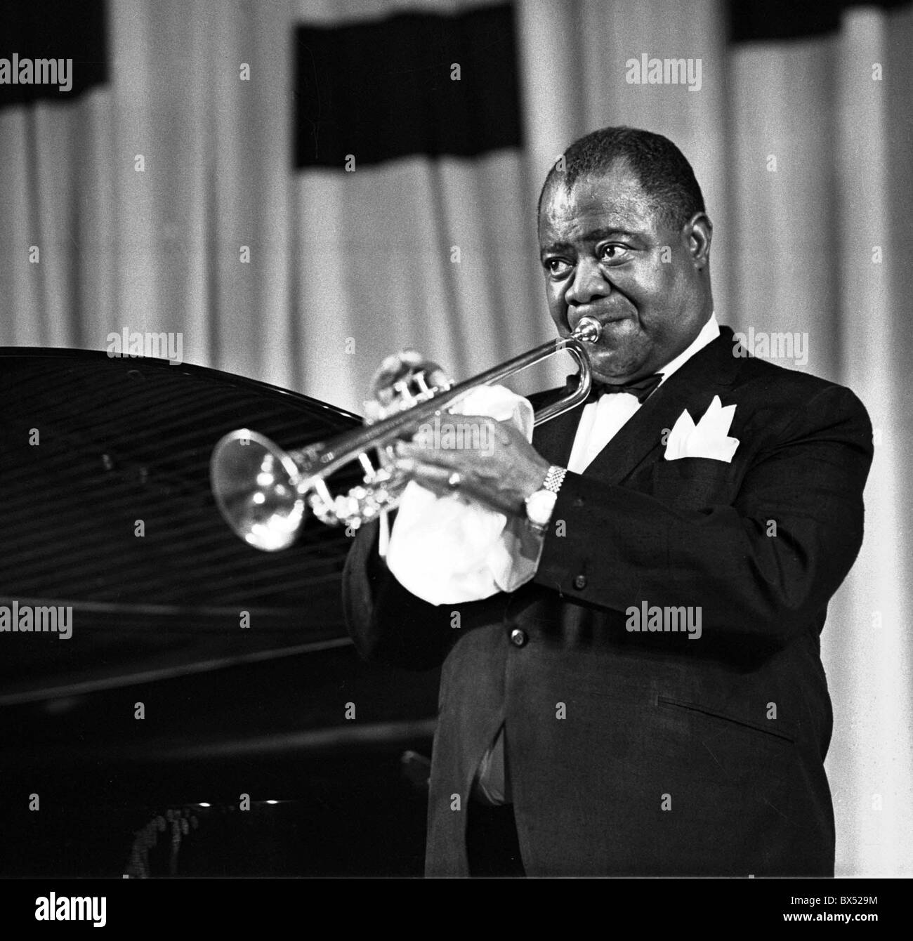 jazz singer, trumpet player, popular, African - American Stock Photo
