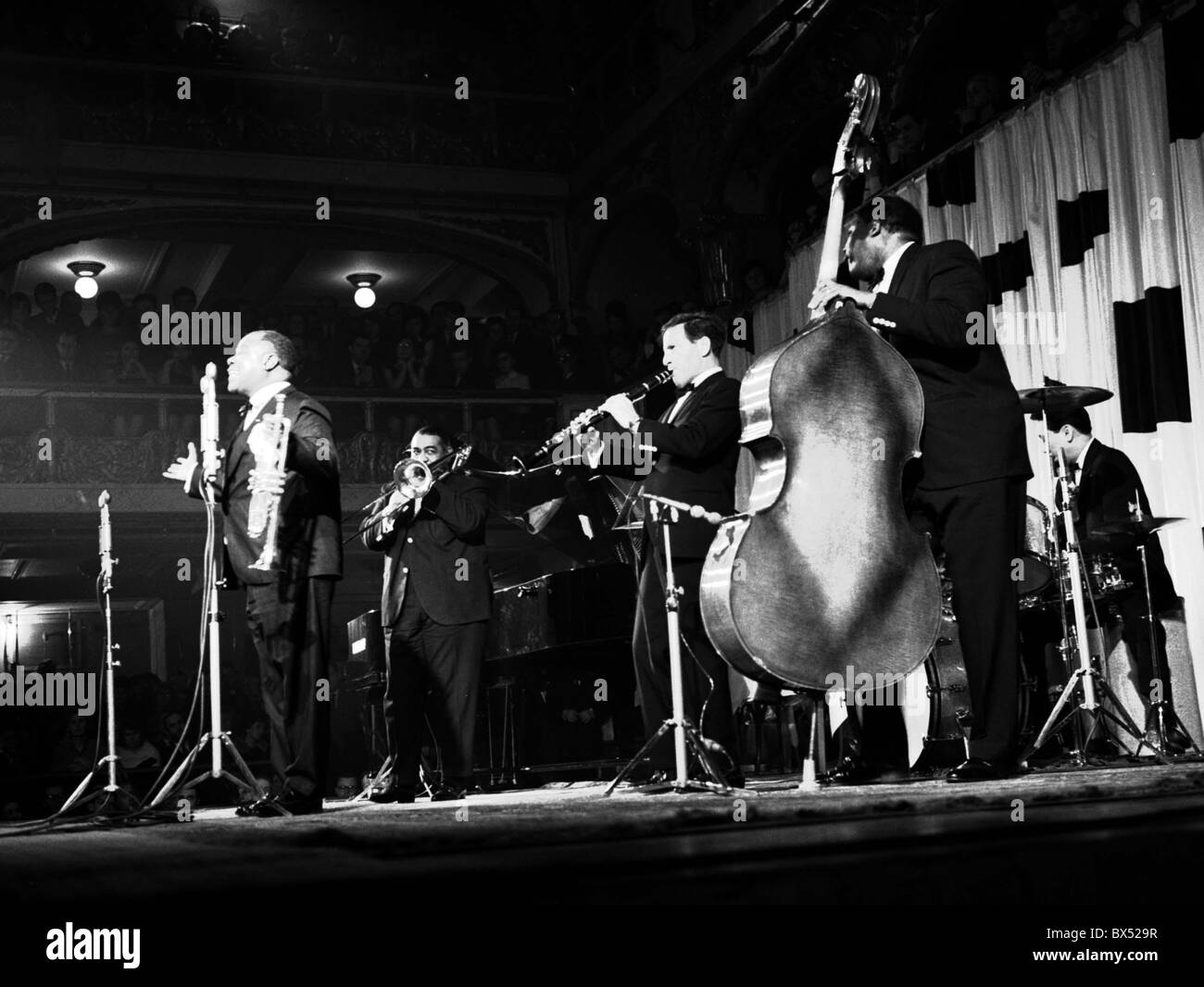 jazz singer, trumpet player, popular, African American Stock Photo