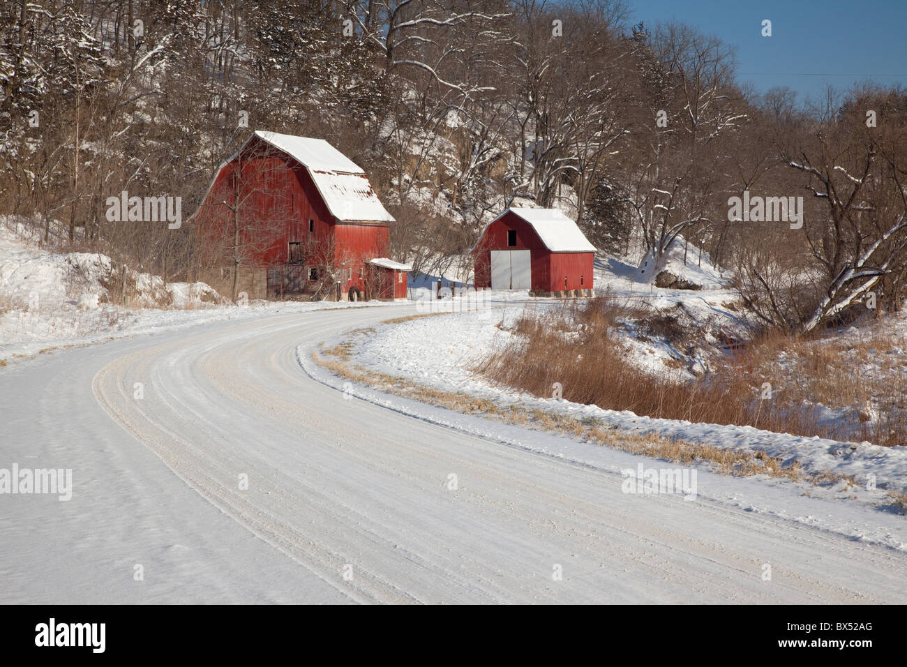 Driftless Area Scenic Byway, Linton Drive, Allamakee County, Iowa Stock Photo