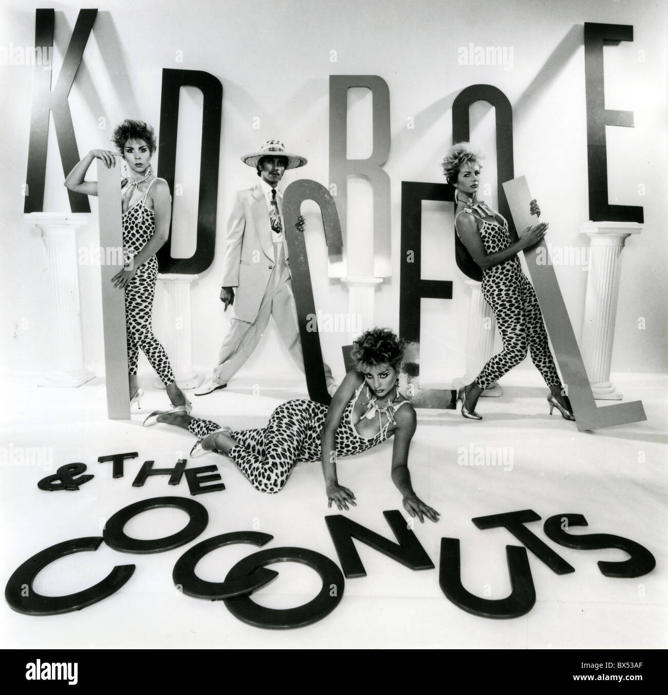 KING CREOLE AND THE COCONUTS Promotional photo of US music group about 1990 Stock Photo