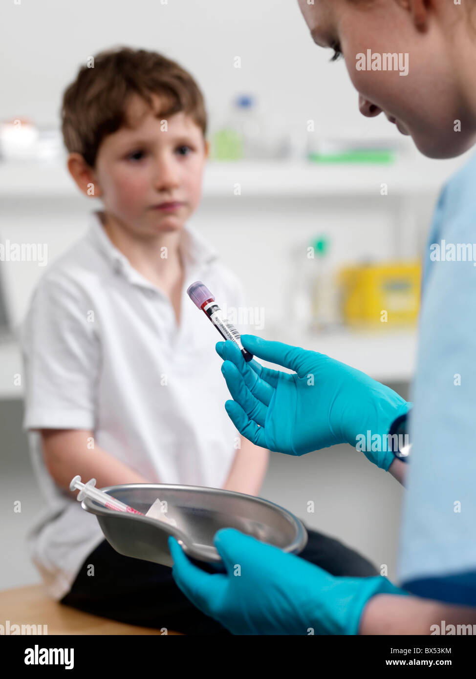 Paediatric examination Stock Photo