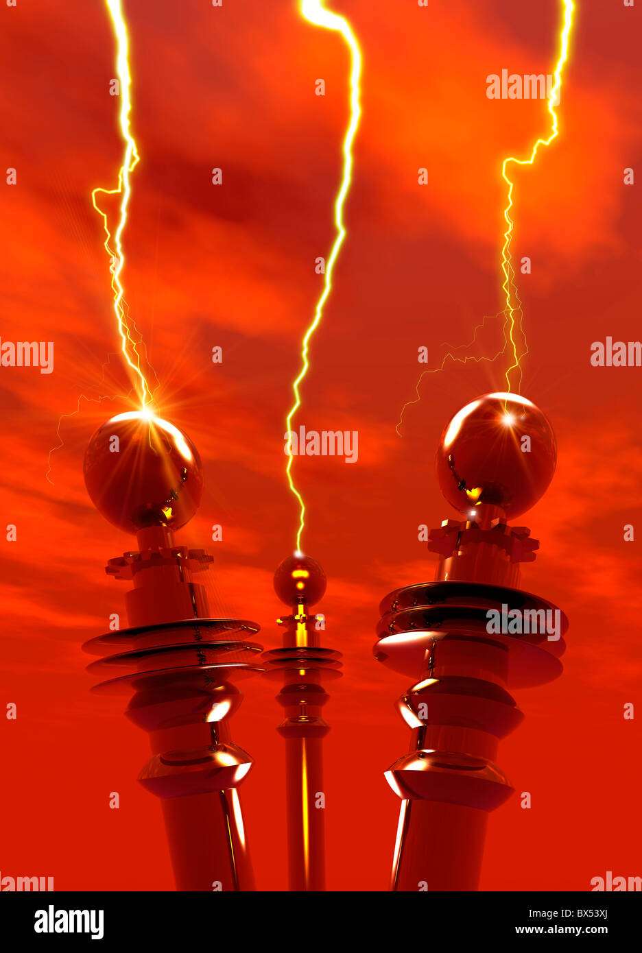 Tesla coil hi-res stock photography and images - Alamy