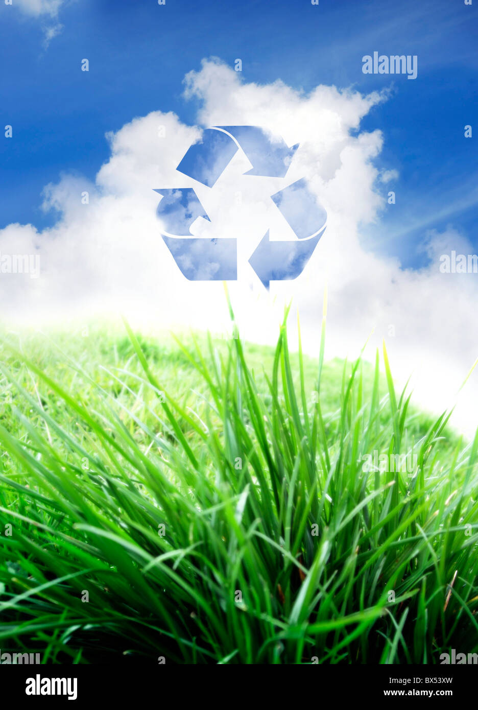 Green living, conceptual artwork Stock Photo