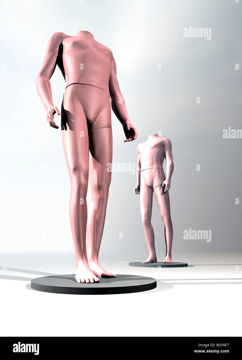 Spare body parts, conceptual artwork Stock Photo