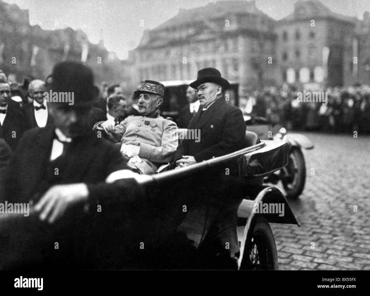 Prague 1923, French Marshal Ferdinand Foch. Stock Photo