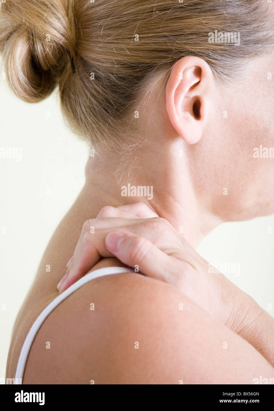 Shoulder pain Stock Photo